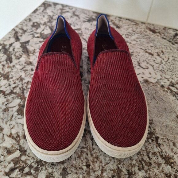 Rothys garnet red slip on sneakers size 7 - Picture 1 of 9